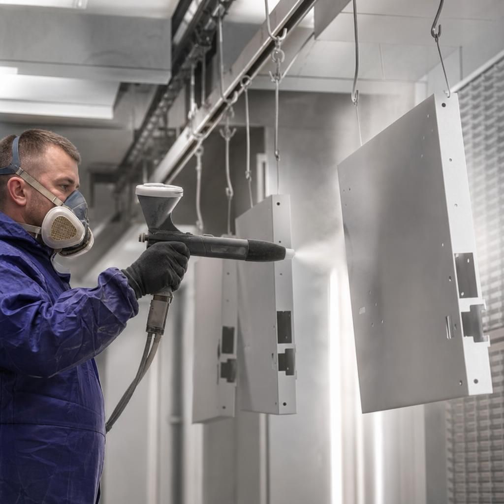Efficient Batch Powder Coating Process