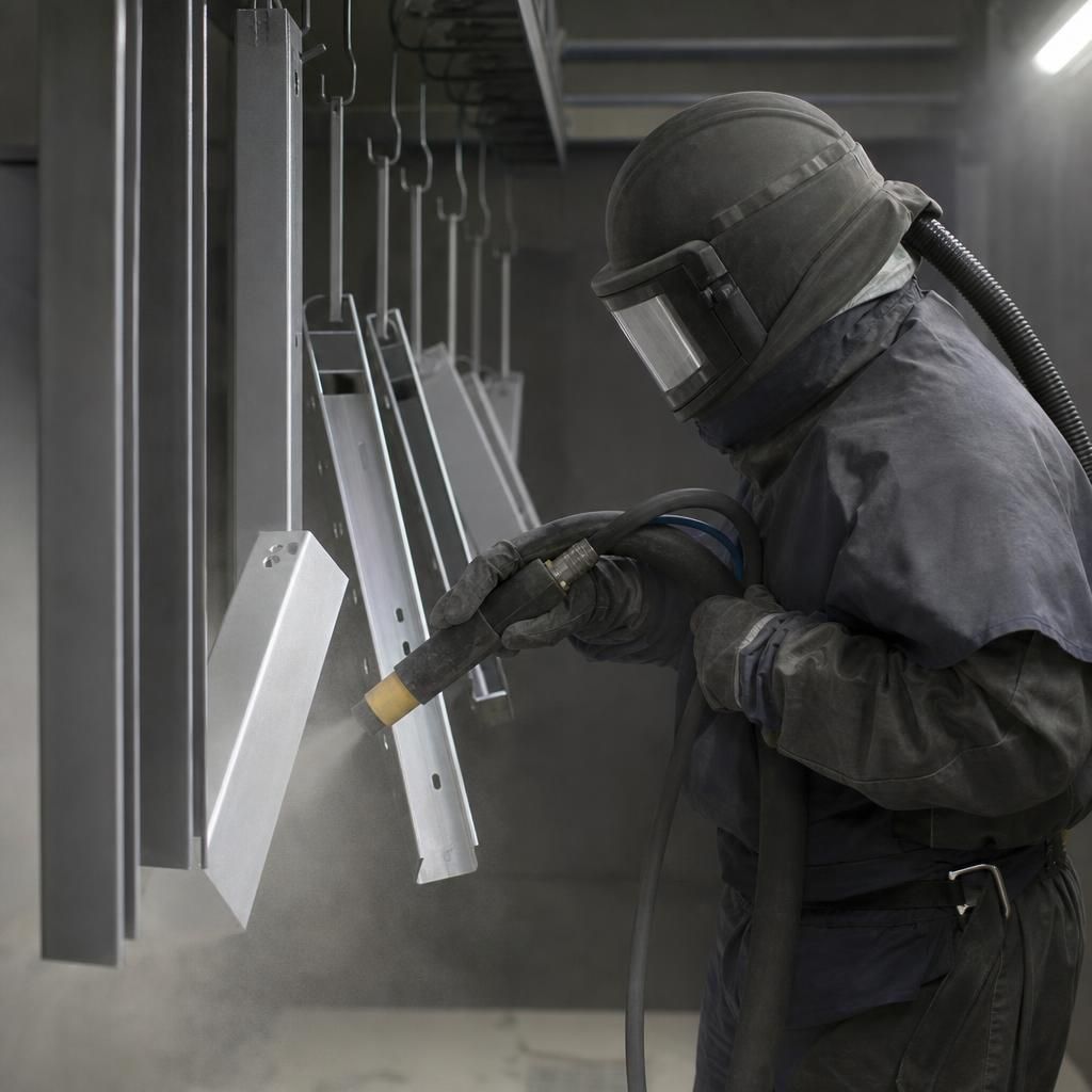Aluminium Blasting Process