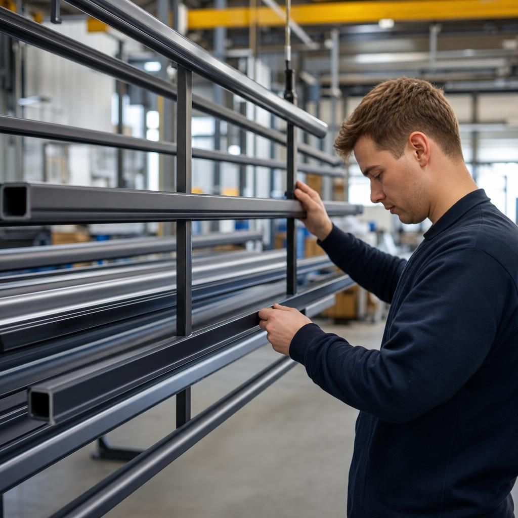 Powder Coated Aluminium Tubes in Construction