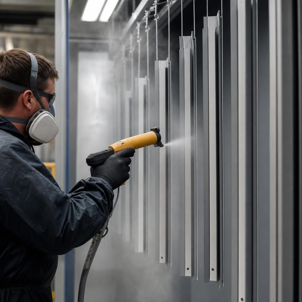 Aluminium automotive parts with matt finish