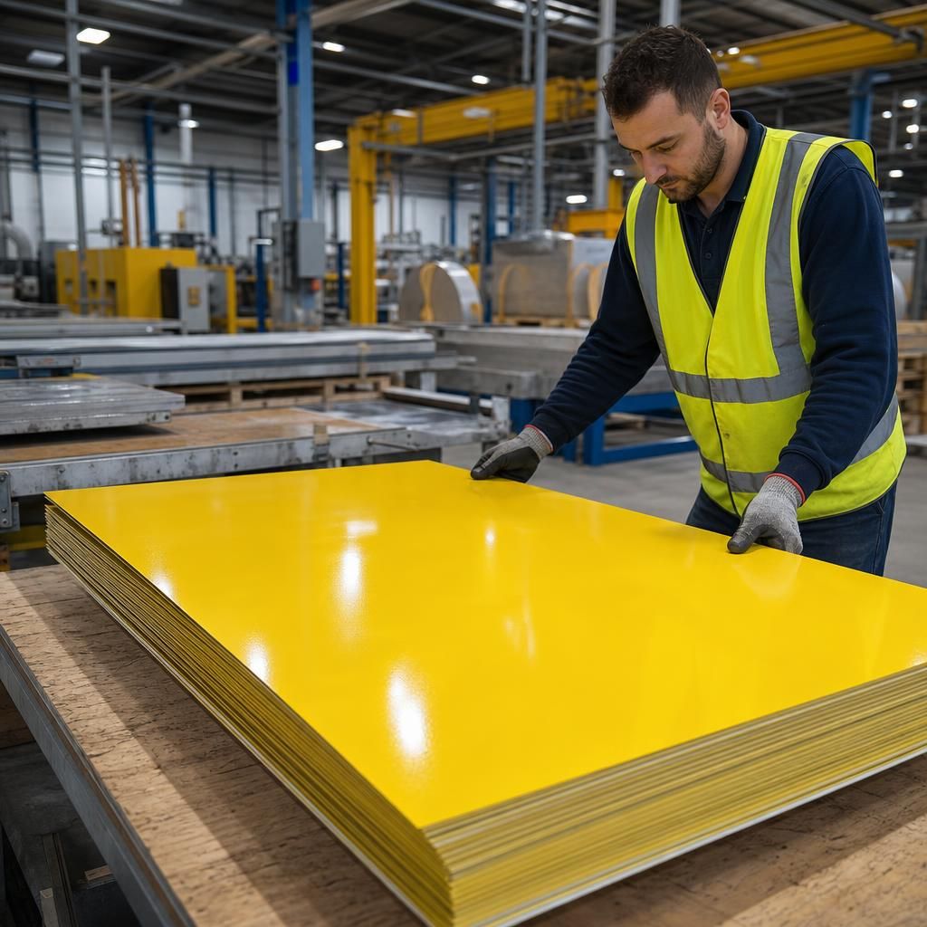 RAL 1018 powder coated outdoor signage