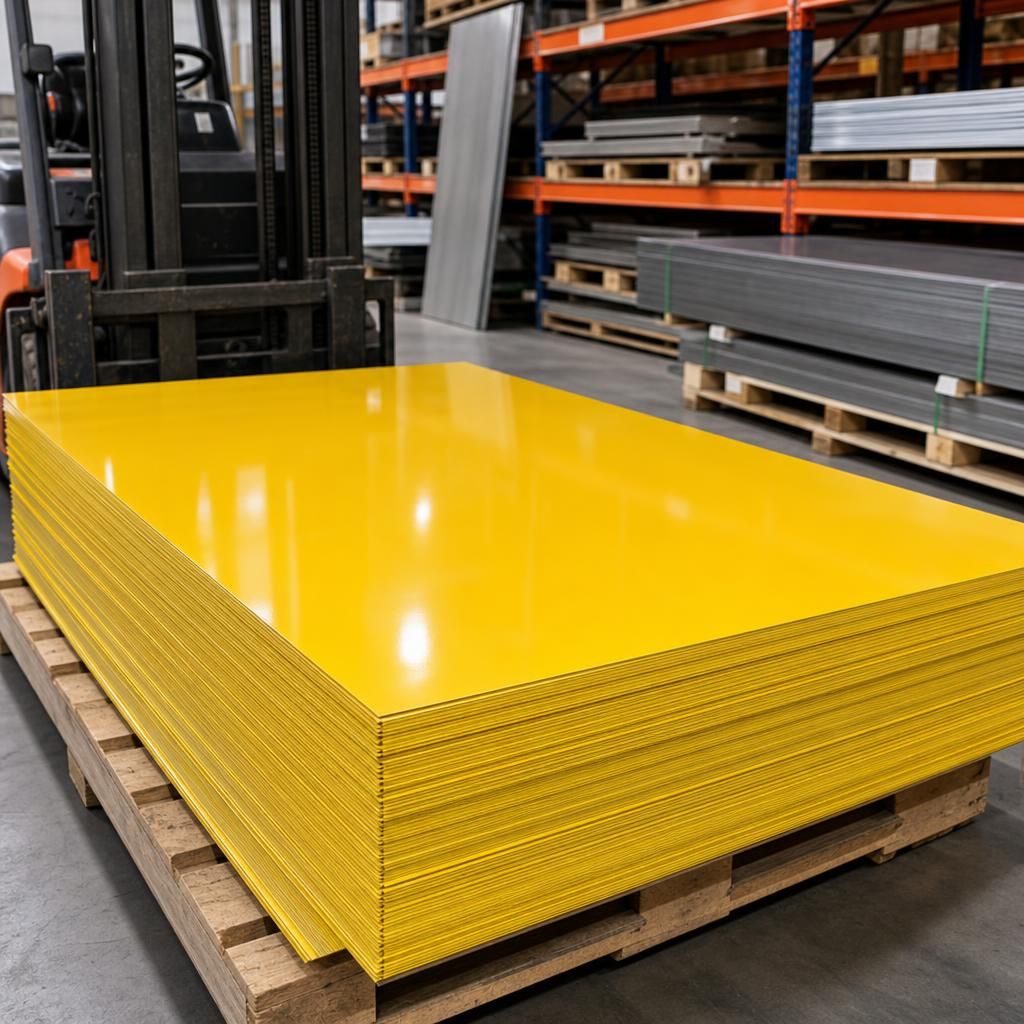 Outdoor playground equipment with yellow coating
