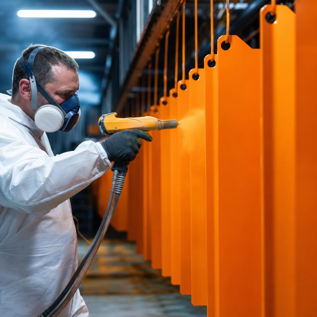 RAL 2000 coated construction beams