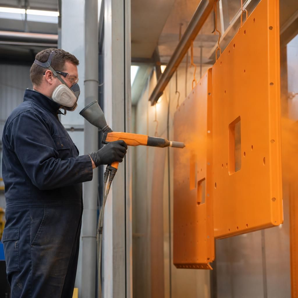 RAL 2000 coated sheet metal