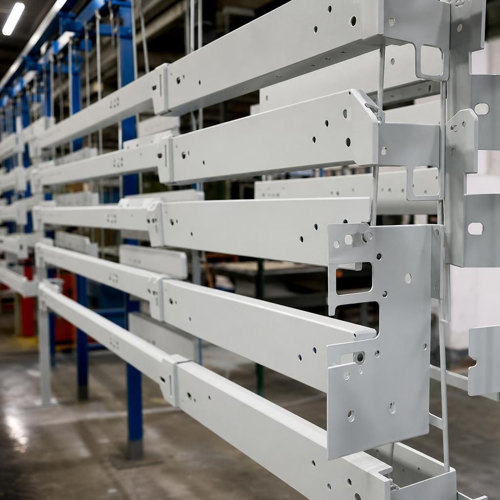 RAL 7035 coated aluminium fencing panels