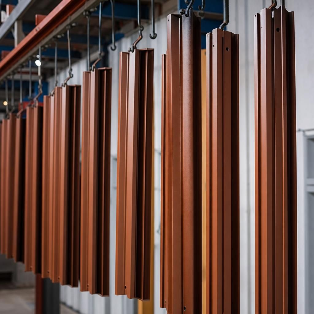RAL 8029 Powder Coated Steel Components