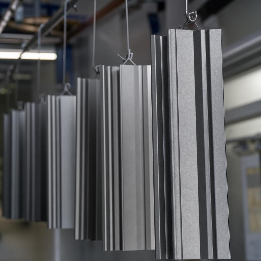 Industrial pipelines with RAL 9023 coating