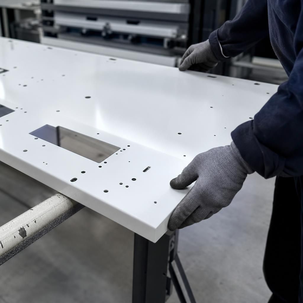 White Powder Coated Aluminium Sheet