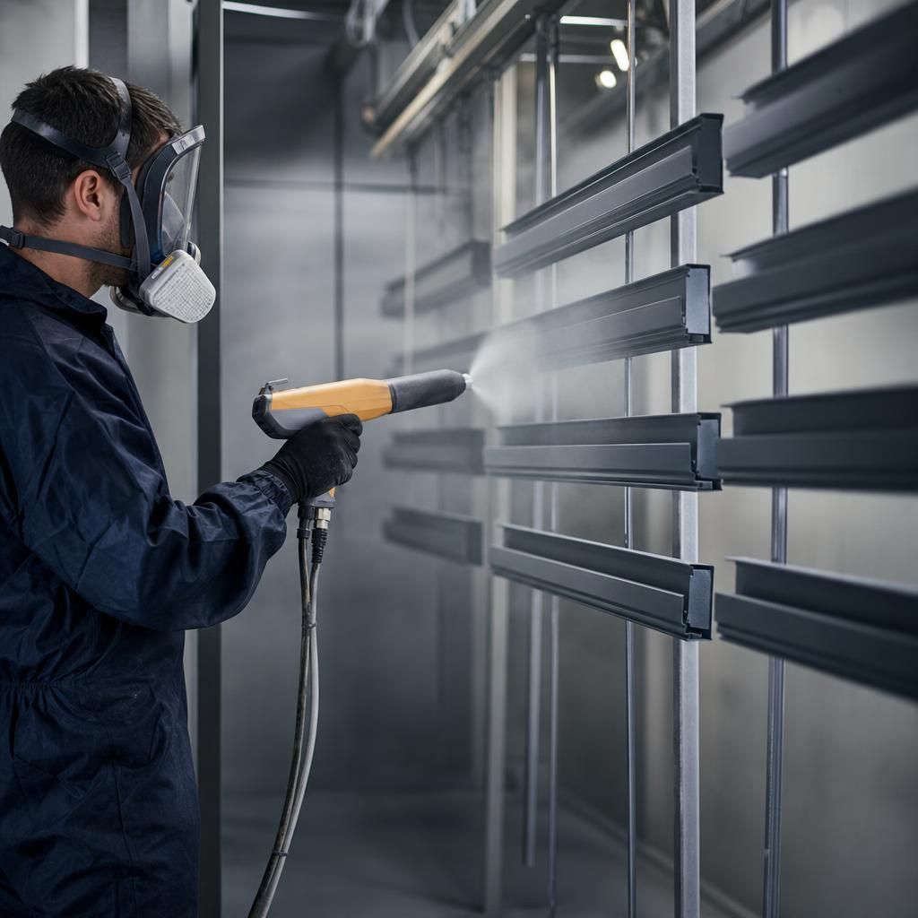 Close-up of Heat Resistant Aluminium Coating