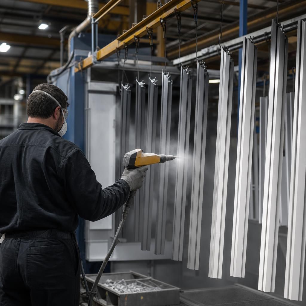 Aluminium Component with UV Resistant Finish