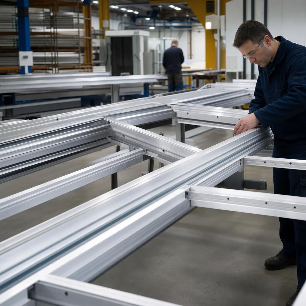 Powder Coated Aluminium Construction Beams