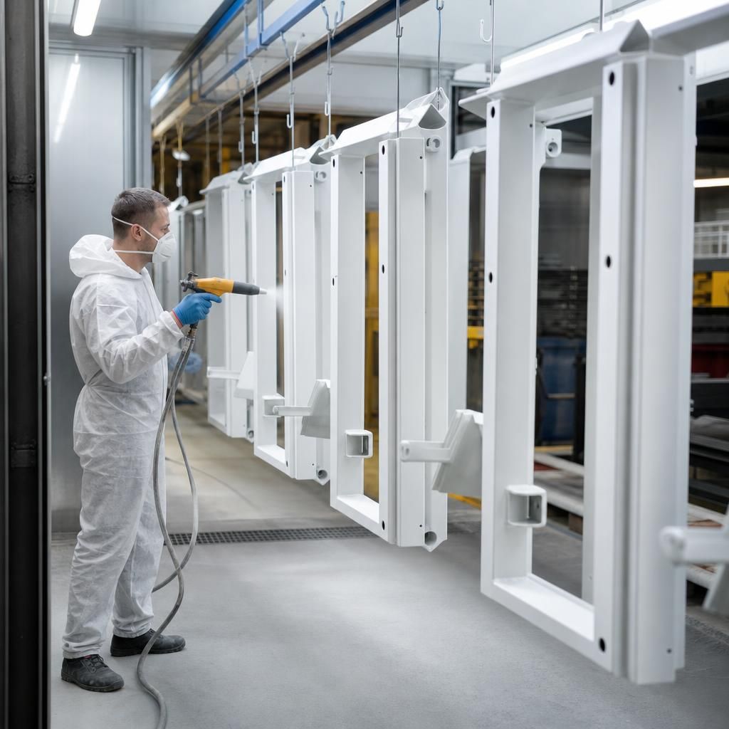 Coated aluminium construction panels with environmental elements