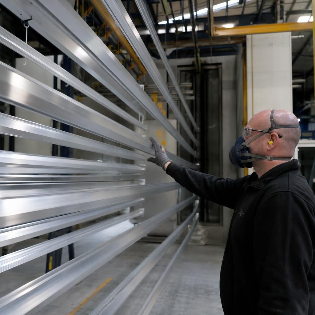 Eco-friendly powder coating process