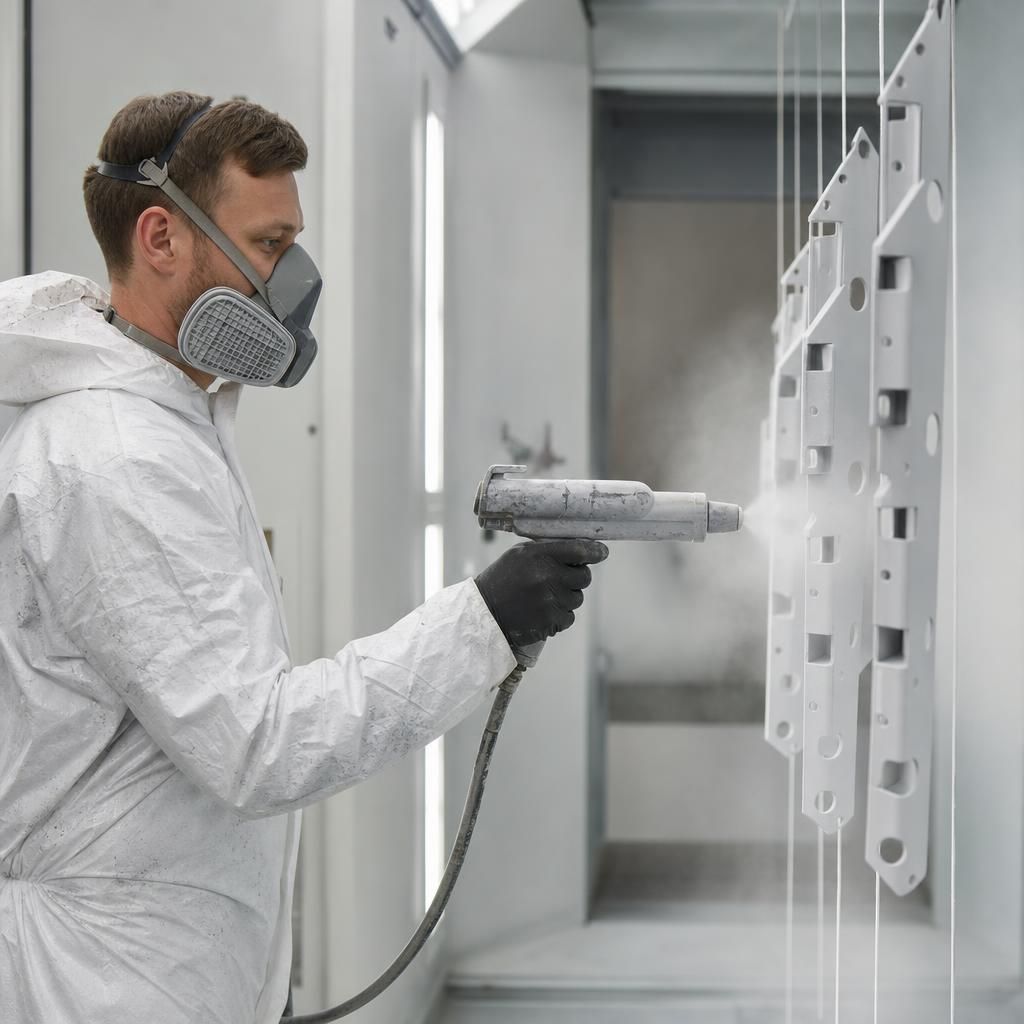 Filler primer used on a porous metal component