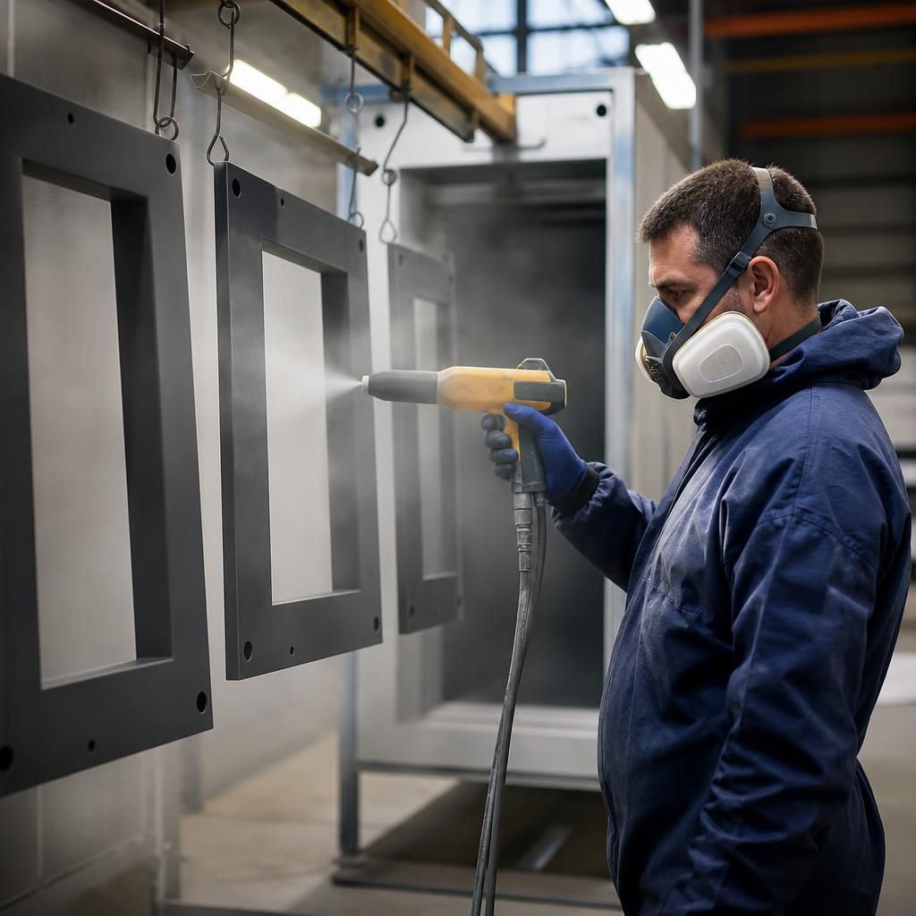 Epoxy Primer on Metal Surface