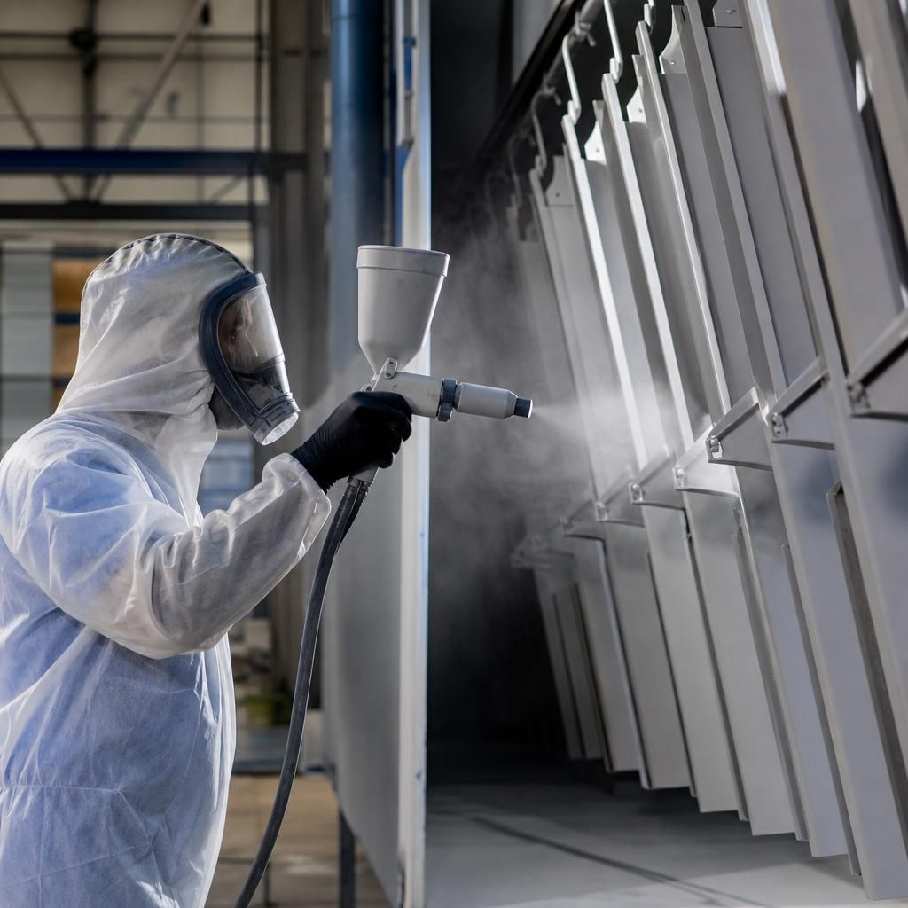 Polyurethane Primer on Industrial Equipment