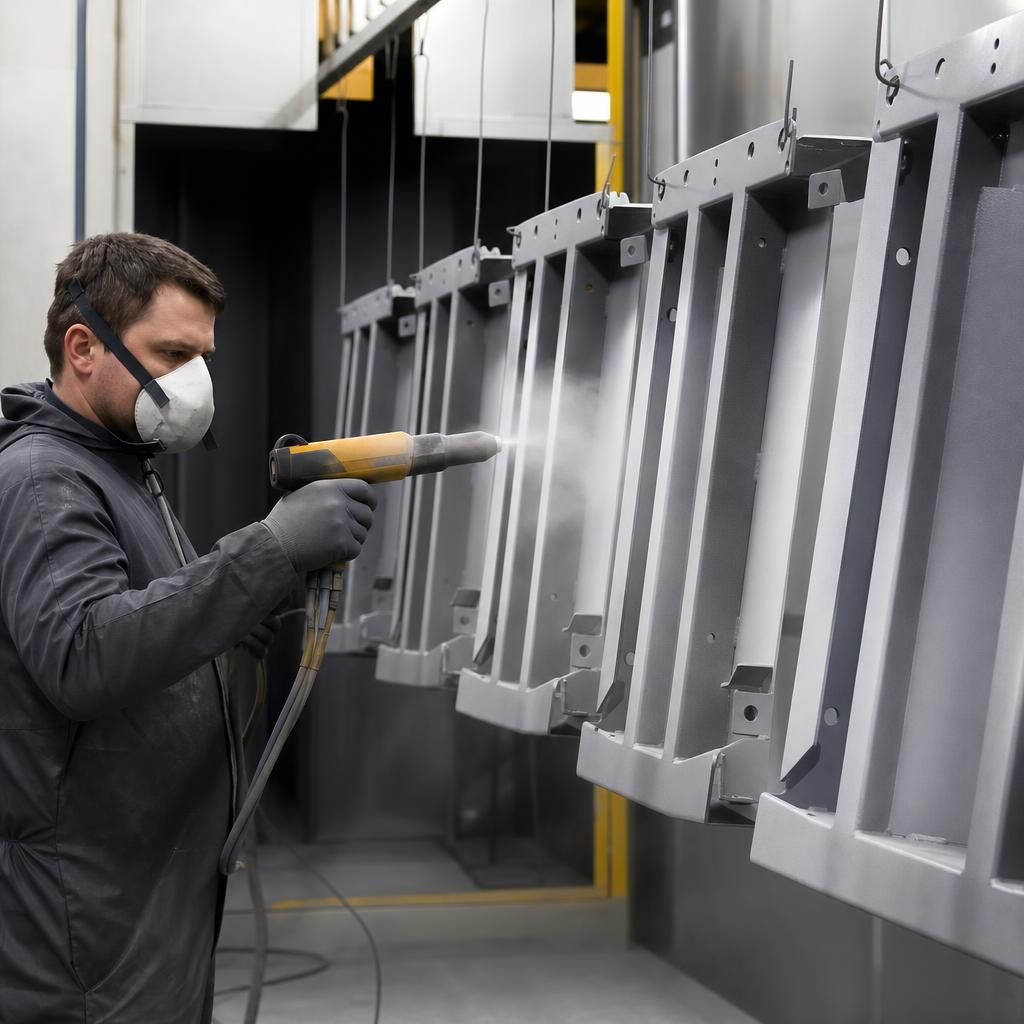 Assembly line using zinc primer coating process