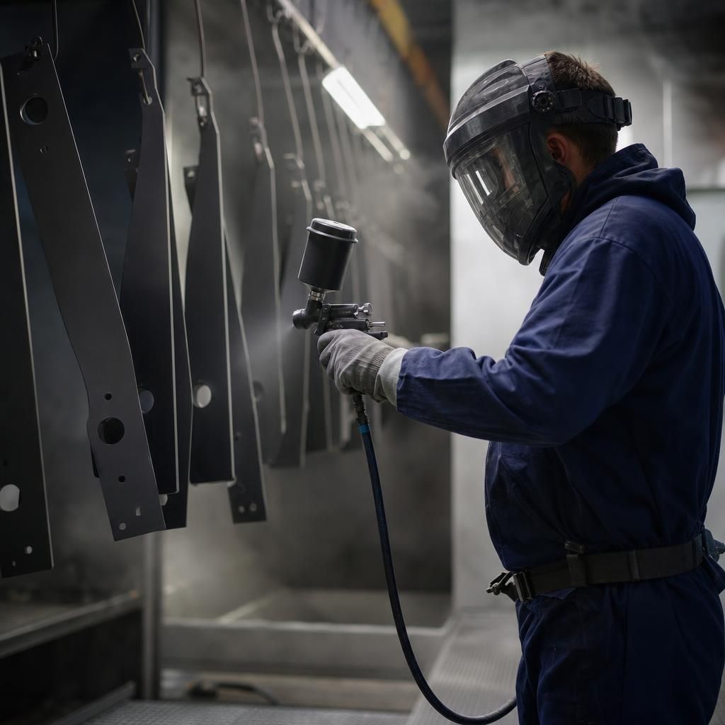 Collection and delivery service for industrial metal parts