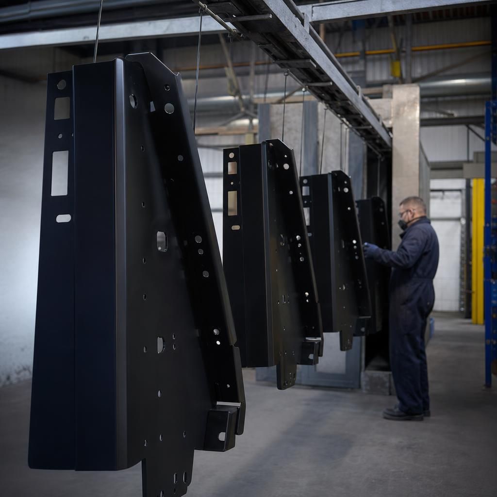 Metal components with high heat coatings
