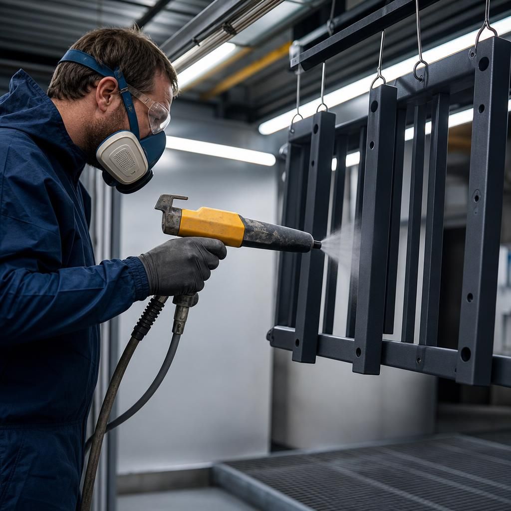 Custom coating application for industrial equipment