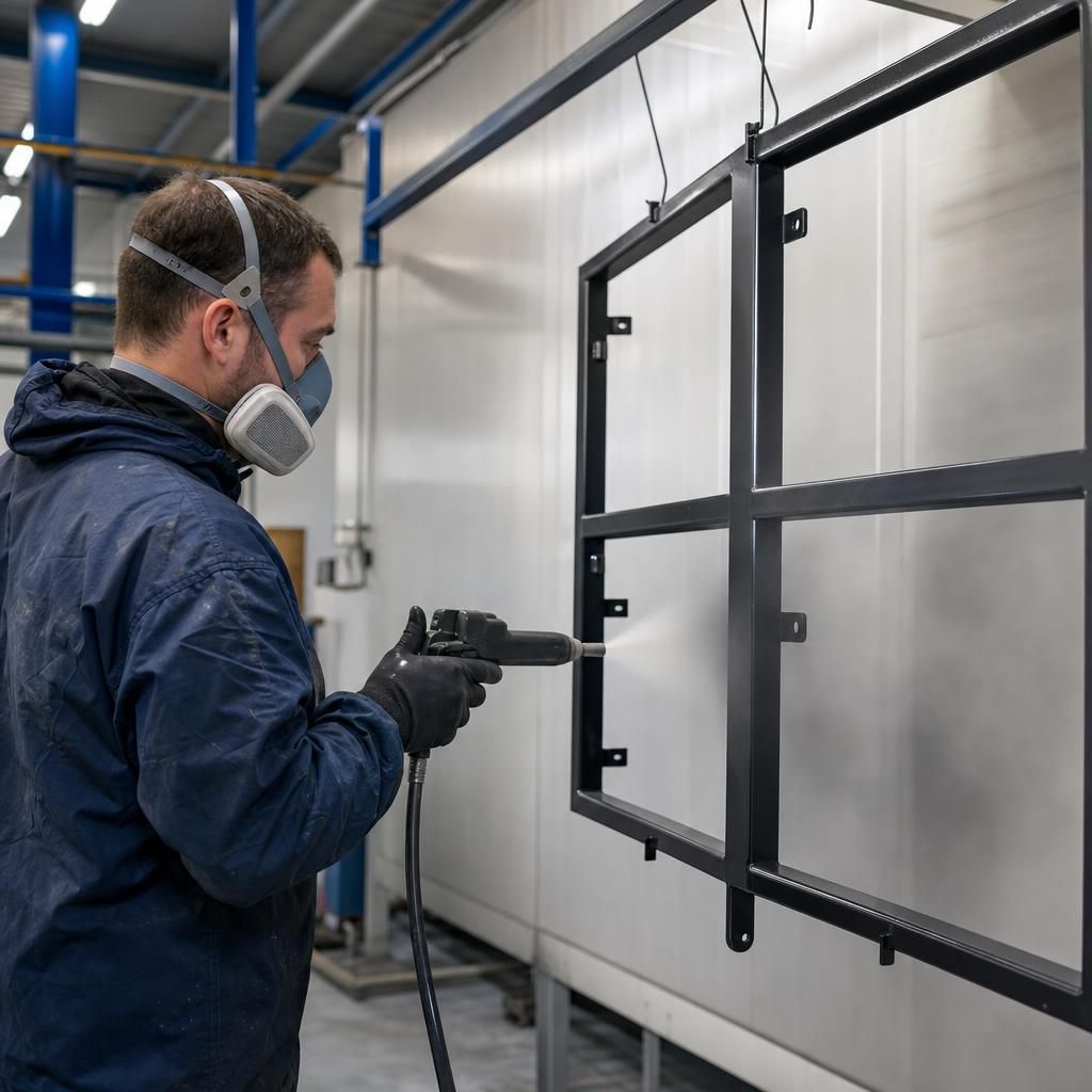 A robust, impact-resistant coated frame.