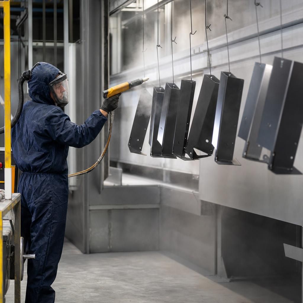 Nylon powder coating process