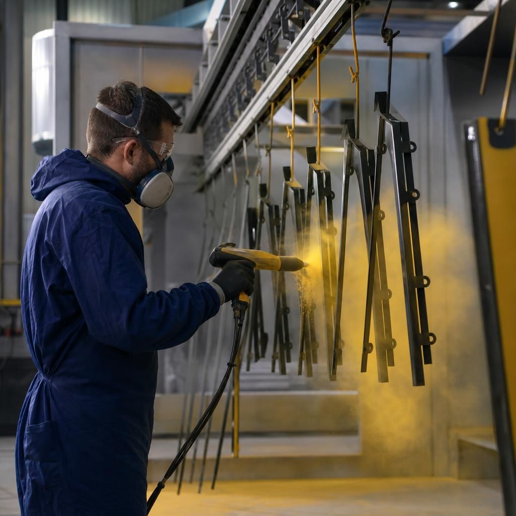 Nylon coated metal parts for added durability