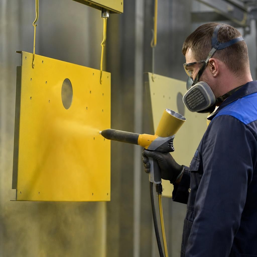 Corrosion-resistant powder coated material