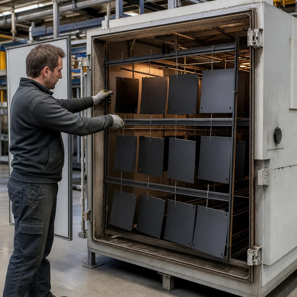 Metal fabrication with specialist coating
