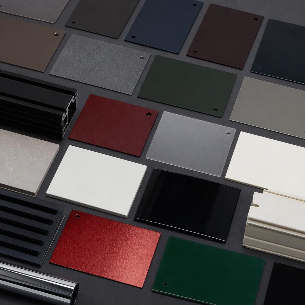 Nylon coated metal component with UV-resistant finish
