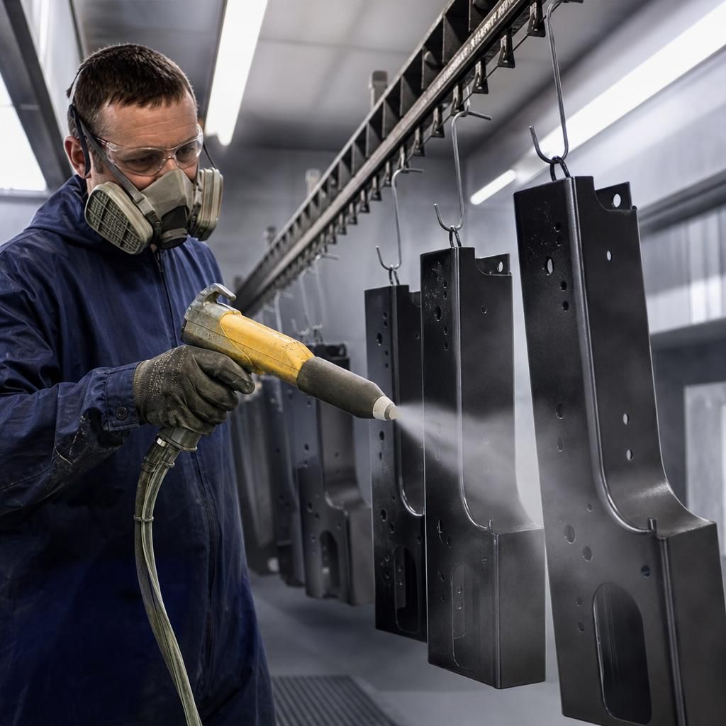 Nylon coating on automotive component