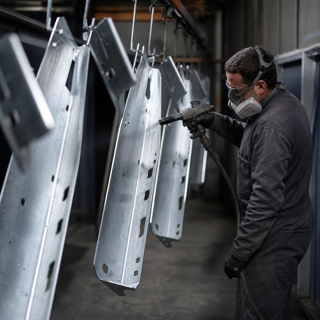 Automated Powder Coating Line for Galvanised Steel