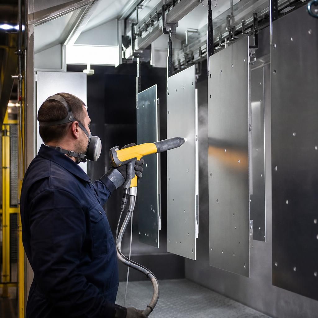 UV-Resistant Powder Coated Surface