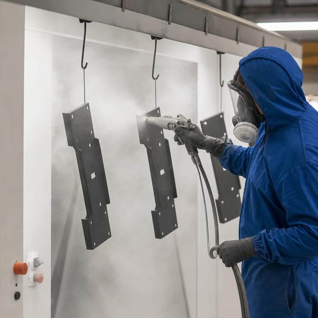 Anti-graffiti powder coating repair
