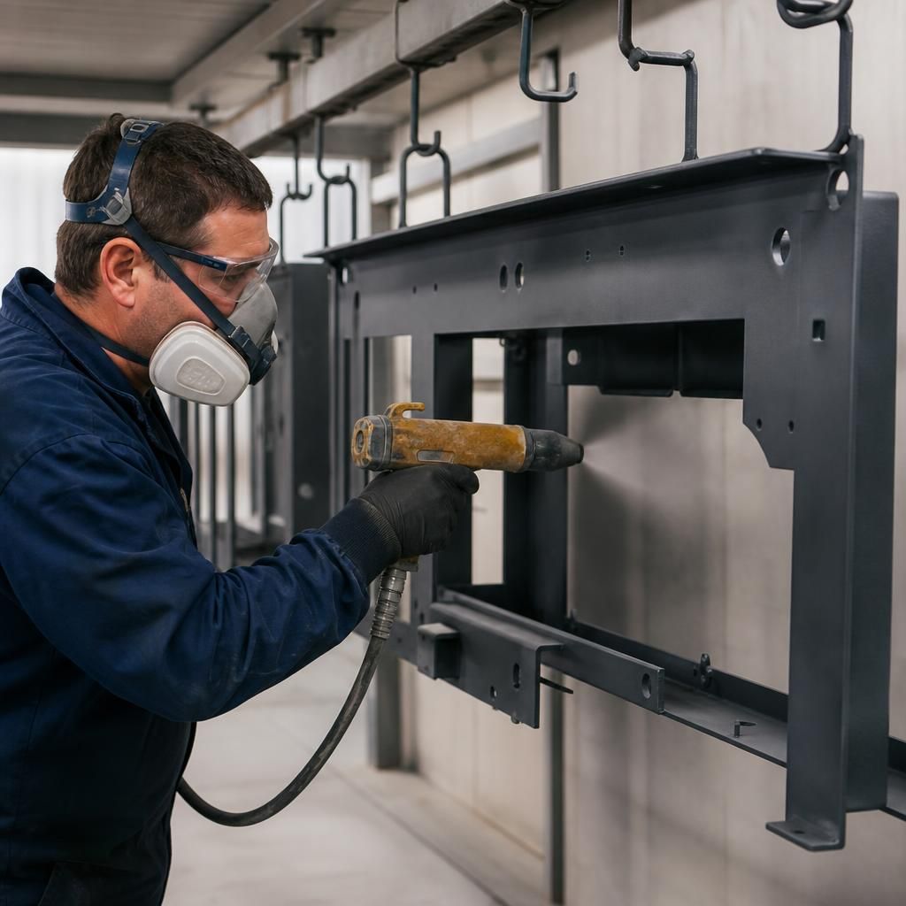 Corrosion-resistant powder coating repair