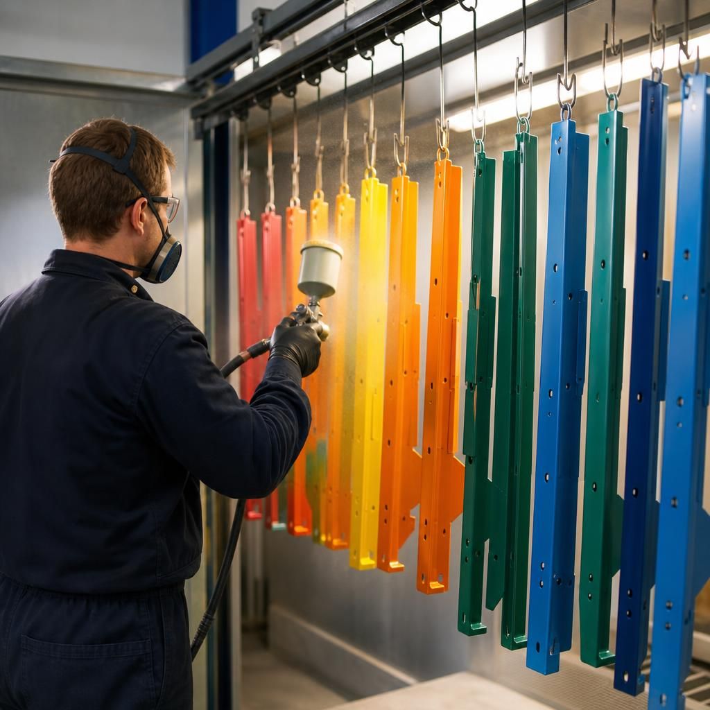 Eco-friendly powder coating process