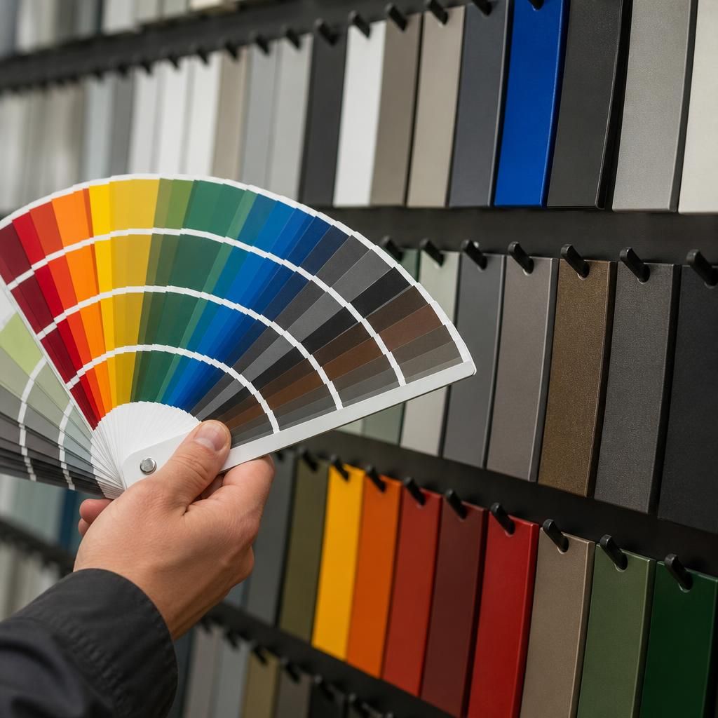 Thermal-resistant powder coating on industrial piping
