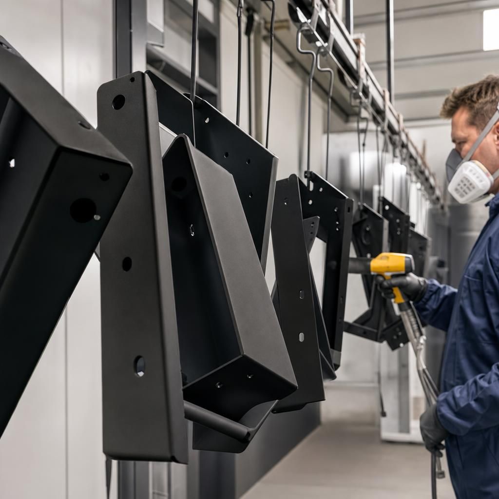 Textured Matt Powder Coating on Fabrication