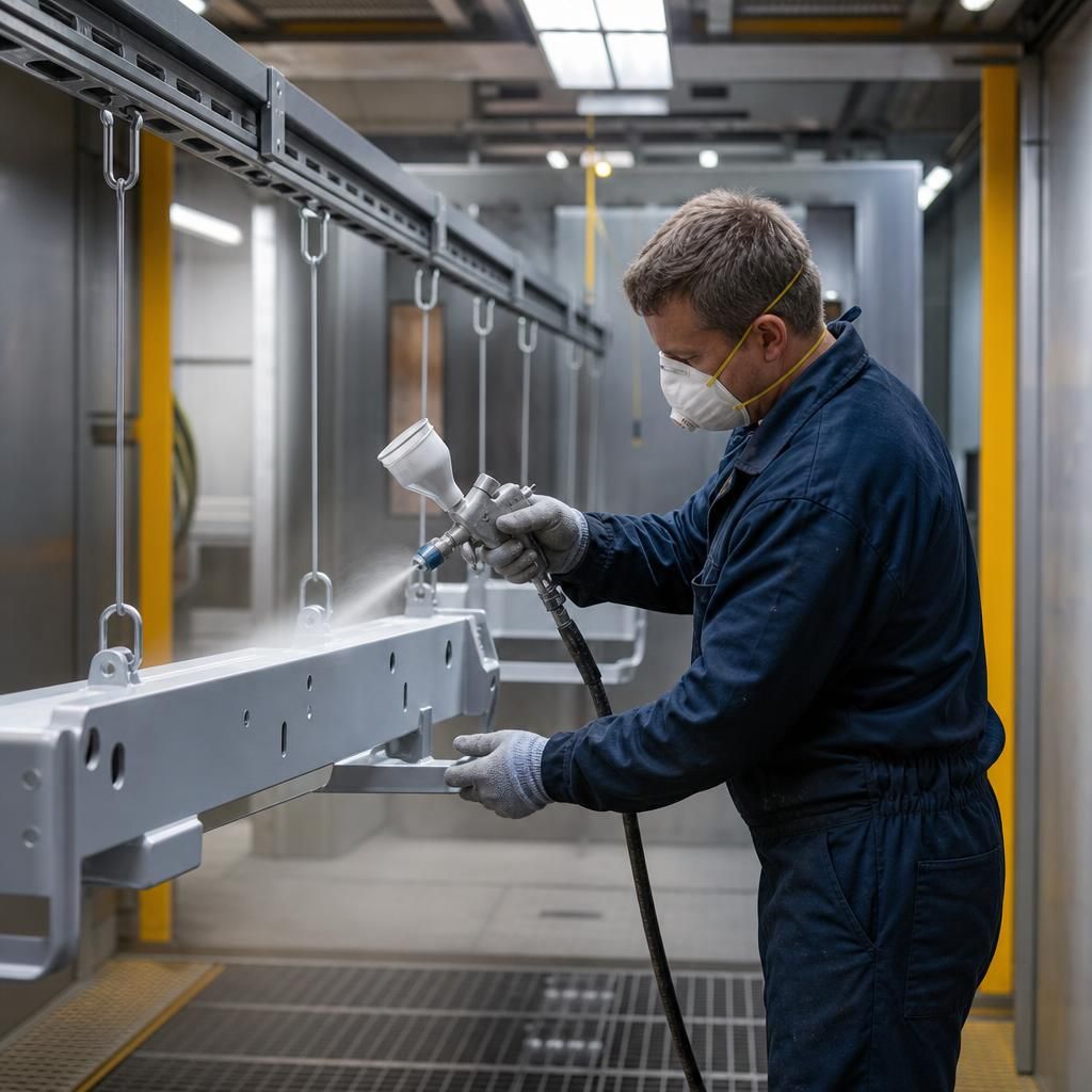 Zinc Coating Application on Metal