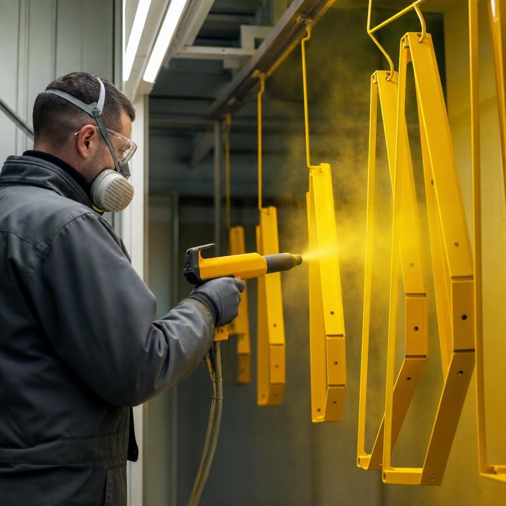 Nylon Powder Coating in Progress
