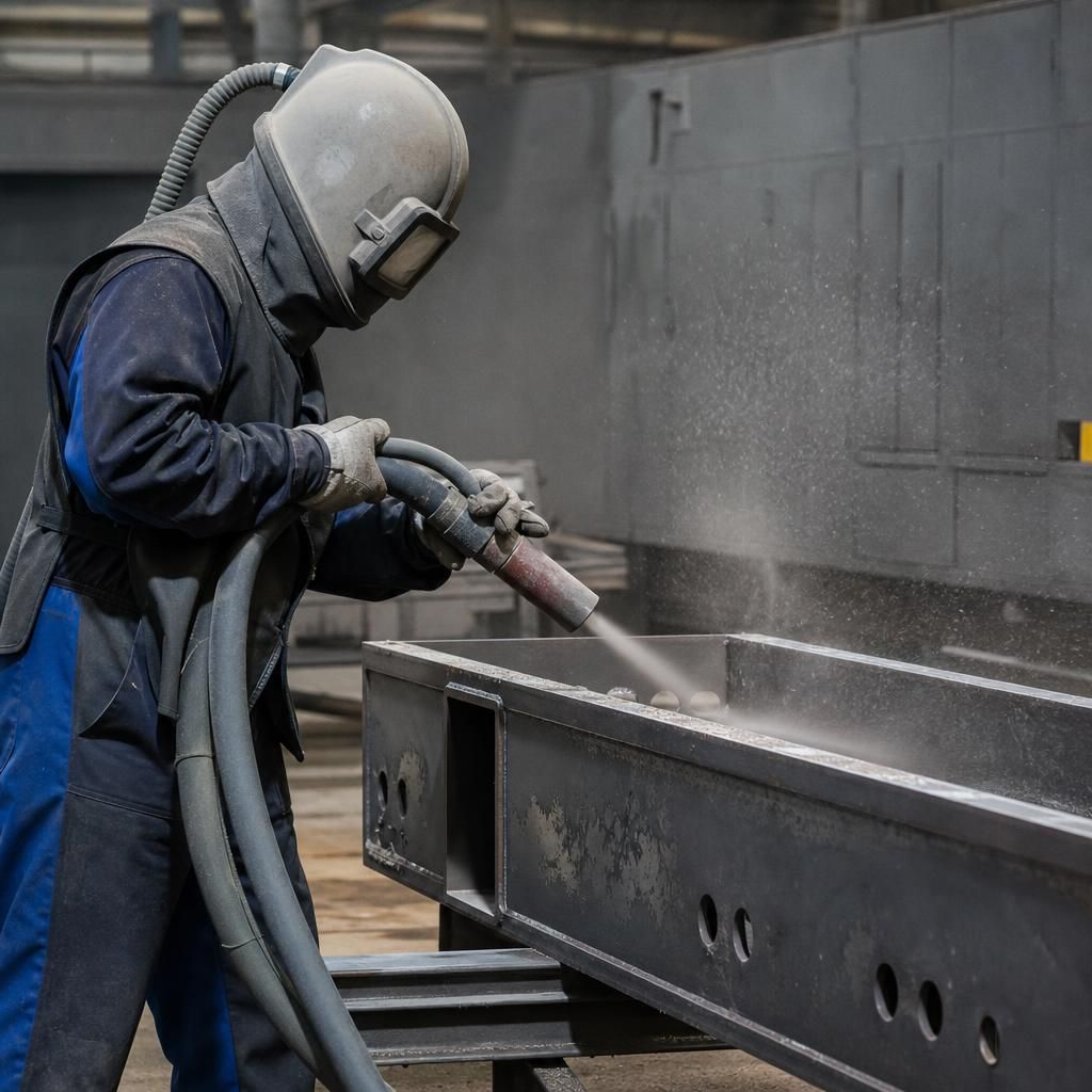 Inspection of Metal Surface Post-Blasting