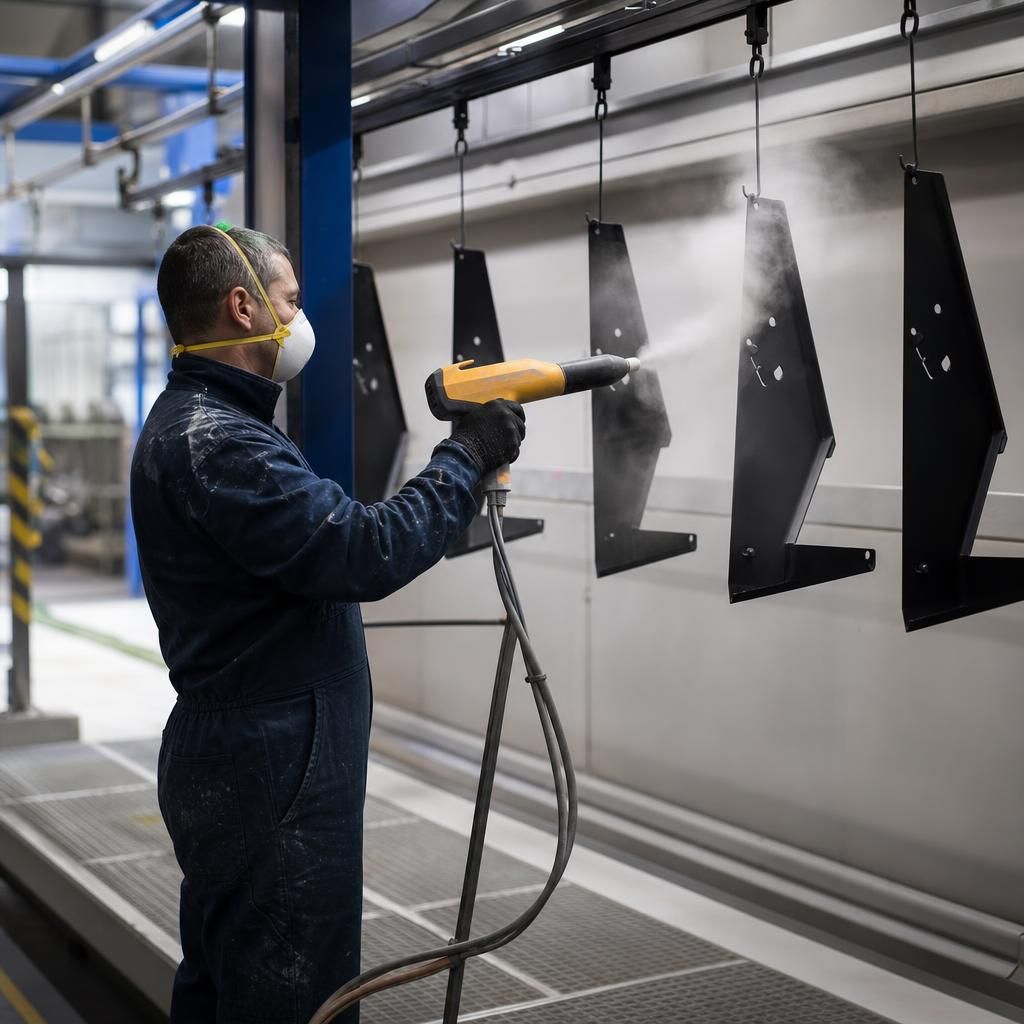 Batch Coating Process in Progress
