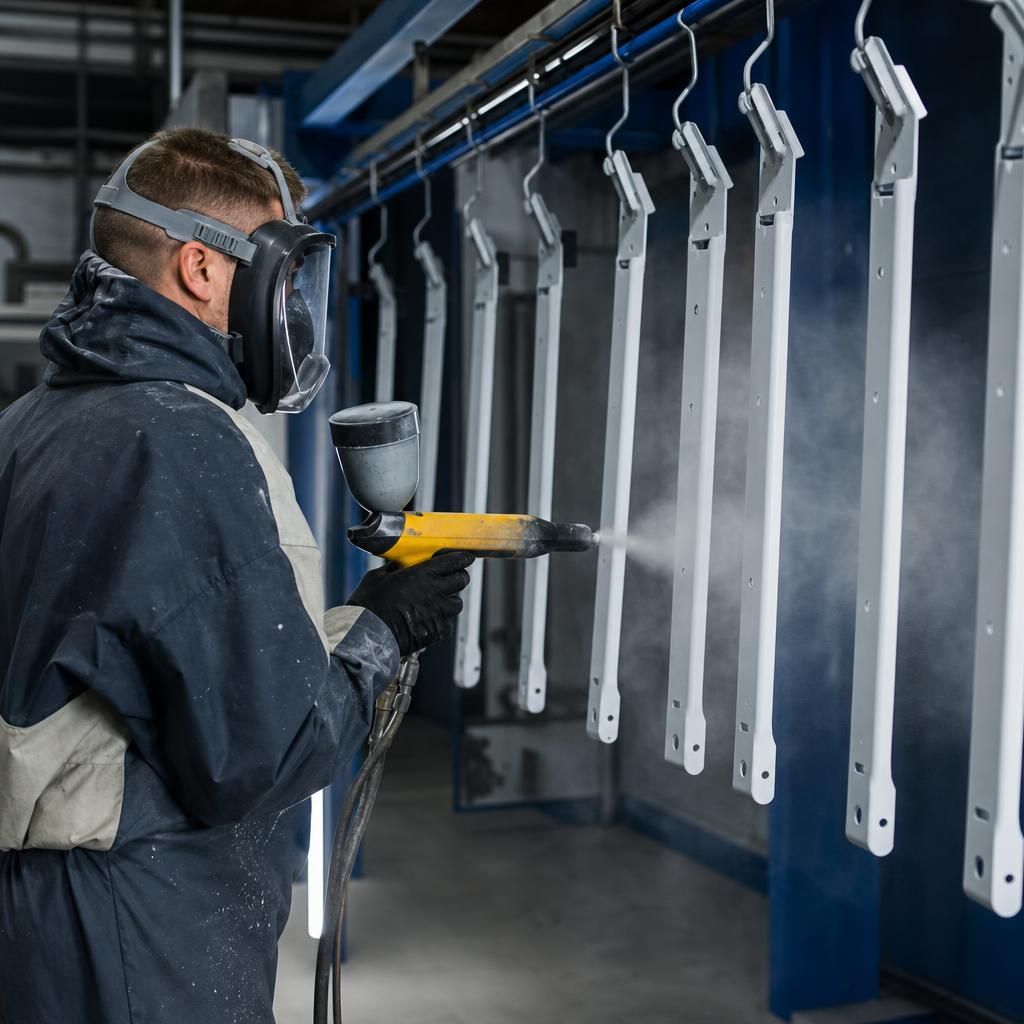 Logistics of Coated Metal Components Ready for Delivery