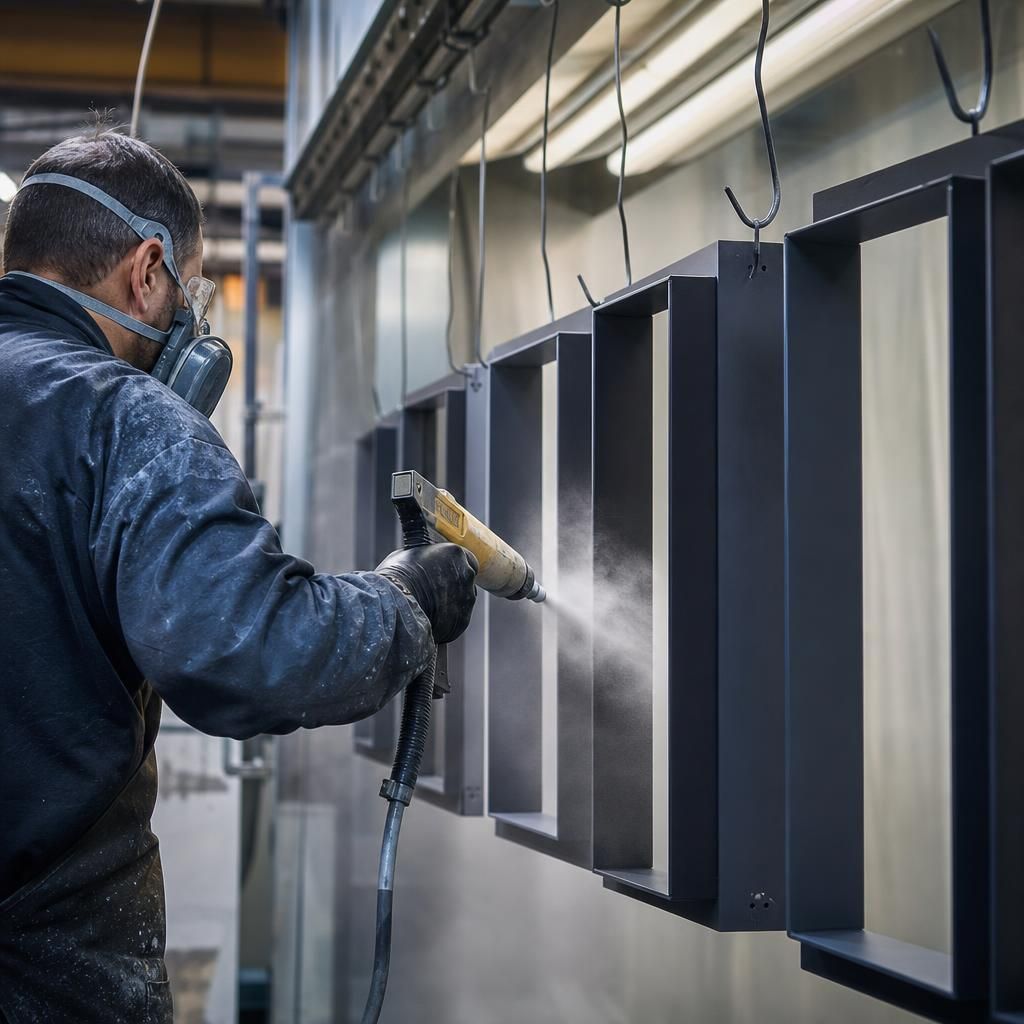 Gloss Finish Powder Coated Metal