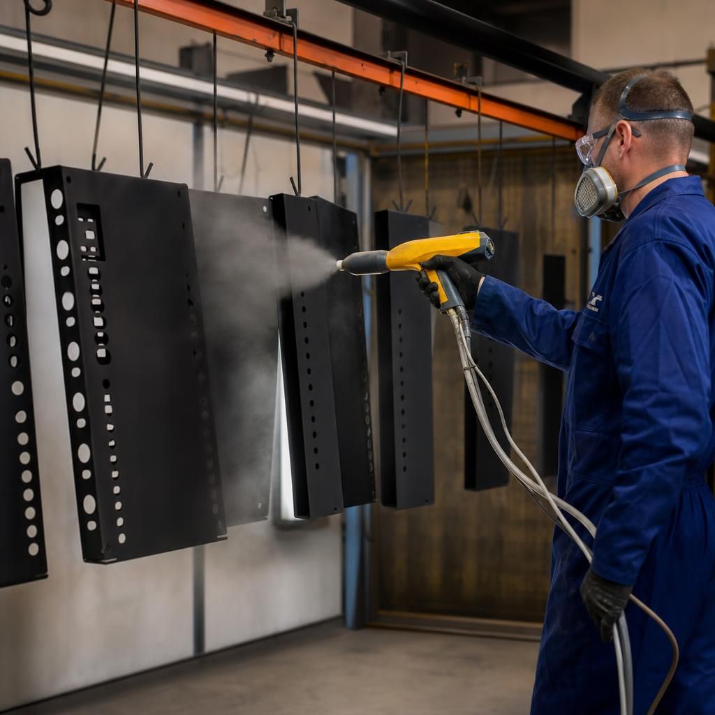 Batch Powder Coating Application