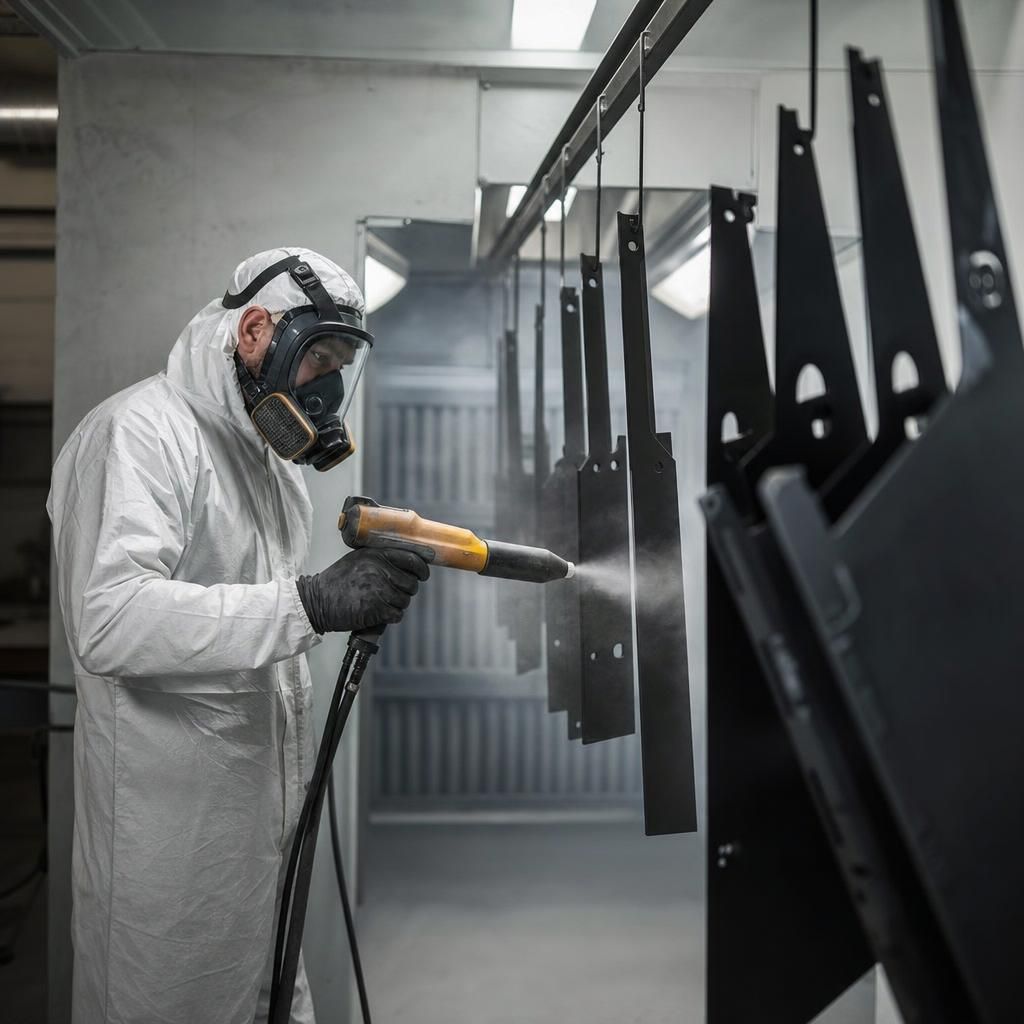 Protectively coated automotive chassis
