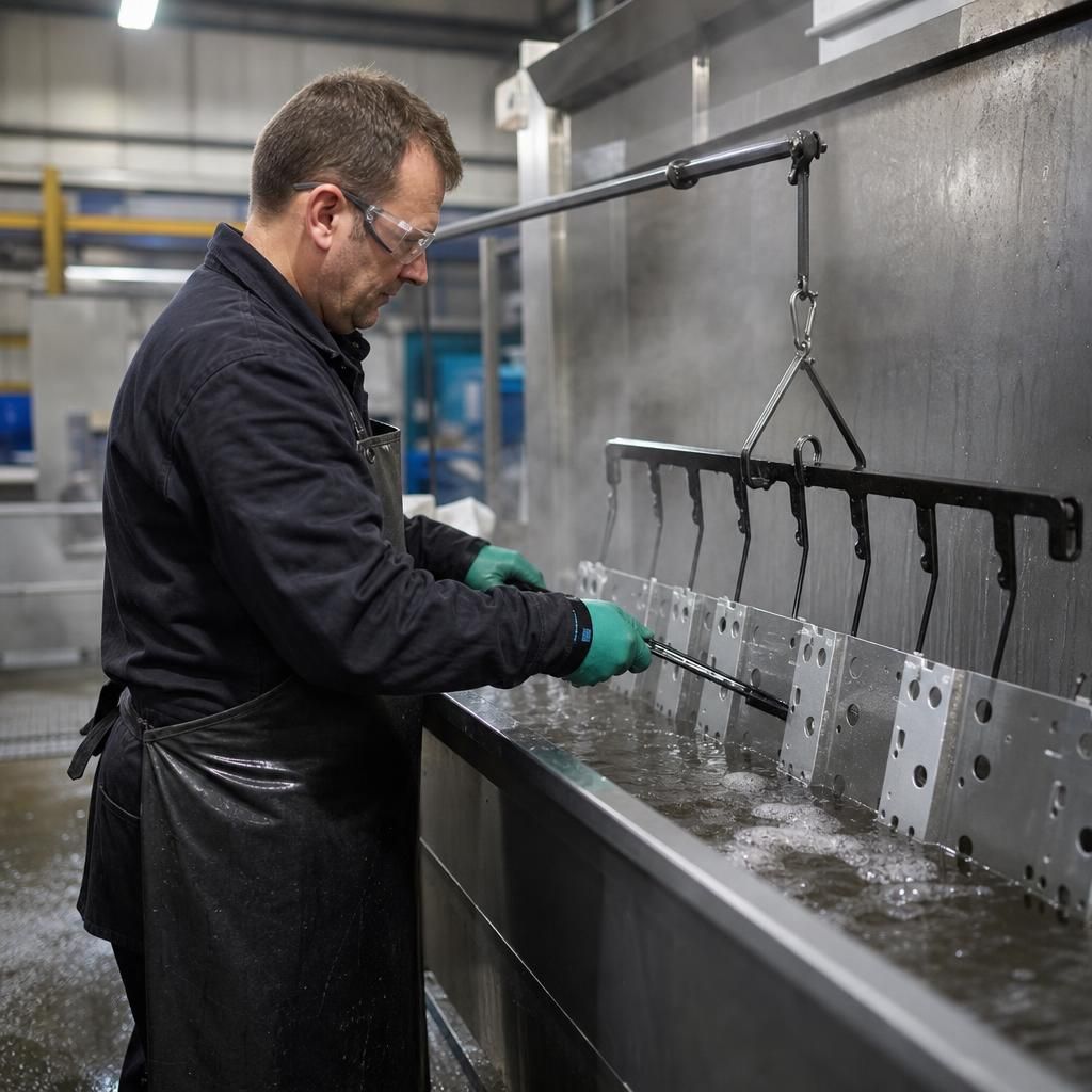 Expert applying solvent cleaning method for metal parts