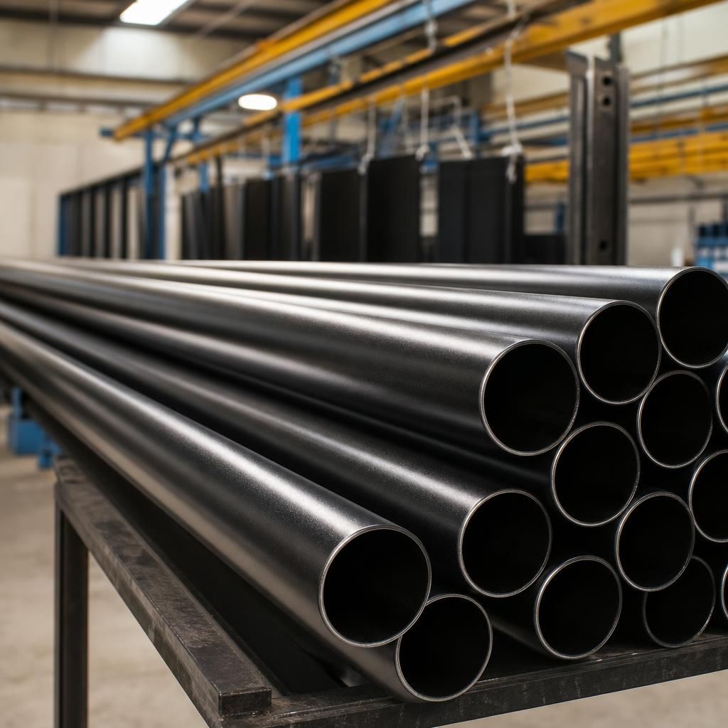 Custom colour options for powder coated tubes