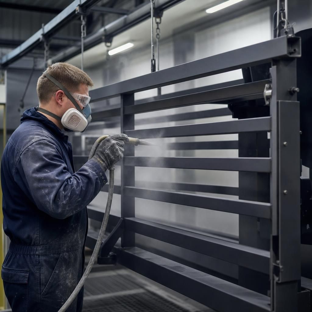 Sandblasting equipment used for stripping