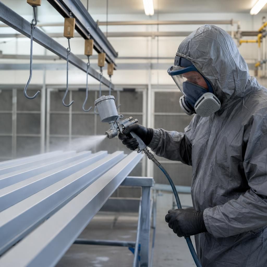Techniques in applying epoxy primer to metal surfaces
